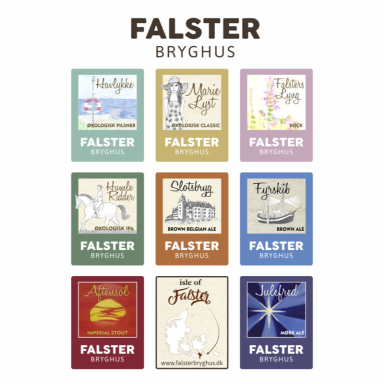 FALSTER Bryghus Øl Plakat (50x70 cm) - FALSTER Destilleri & Bryghus